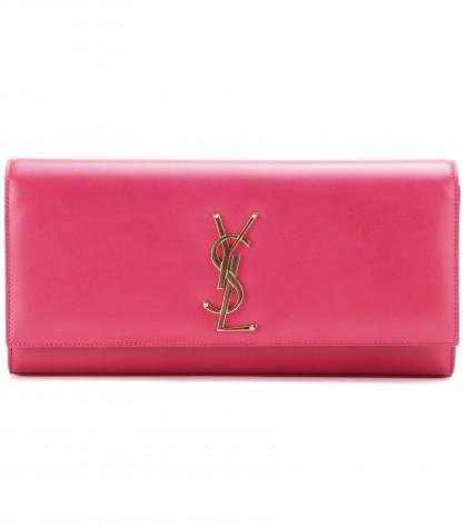 Saint Laurent Classic Monogram Leather Clutch