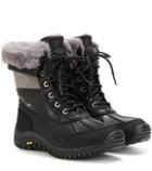 Ugg Australia Adirondack Ii Fur-trimmed Leather Boots