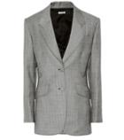 Miu Miu Houndstooth Wool Blazer
