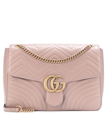 Gucci Gg Marmont Large Leather Shoulder Bag