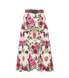 Dolce & Gabbana Belted Lace Midi Skirt