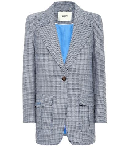 Fendi Wool And Silk-blend Blazer