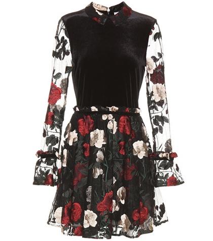 Ganni Simmons Embroidered Dress