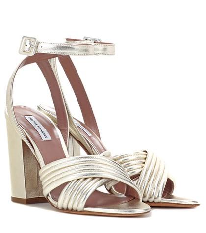 Tabitha Simmons Nora Metallic Leather Sandals