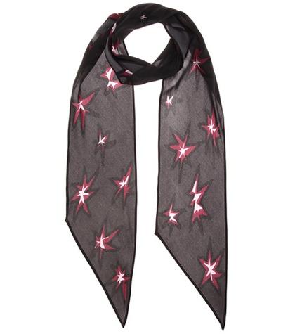 Rockins Explosions Classic Skinny Silk Scarf