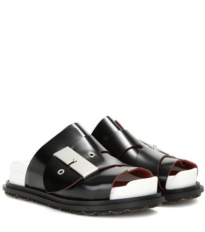 Miu Miu Akua Leather Sandals