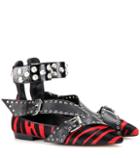 Isabel Marant Linzy Printed Calf Hair Ballerinas