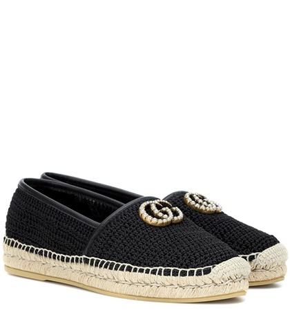 Saint Laurent Gg Crochet Espadrilles