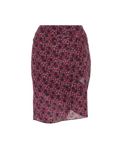 Isabel Marant Livia Printed Silk Miniskirt