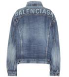 Balenciaga Logo Oversized Denim Jacket