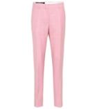 Calvin Klein 205w39nyc Checked Wool Herringbone Pants