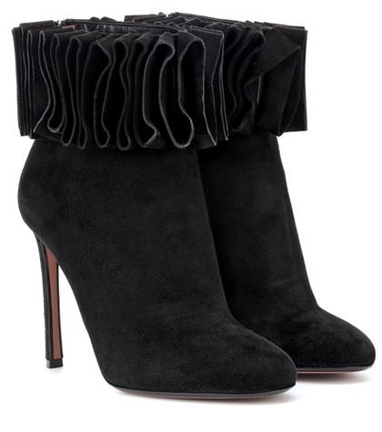 Gianvito Rossi Alexandra 105 Suede Ankle Boots