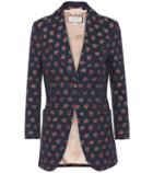 Gucci Printed Cotton And Wool Blazer