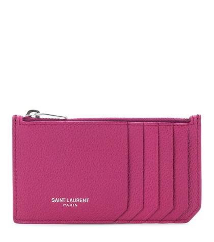 Saint Laurent Leather Zip-top Wallet