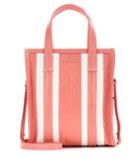 Balenciaga Bazar Shopper Xs Striped Leather Shopping Bag