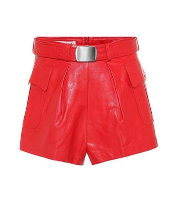 Philosophy Di Lorenzo Serafini Leather Shorts
