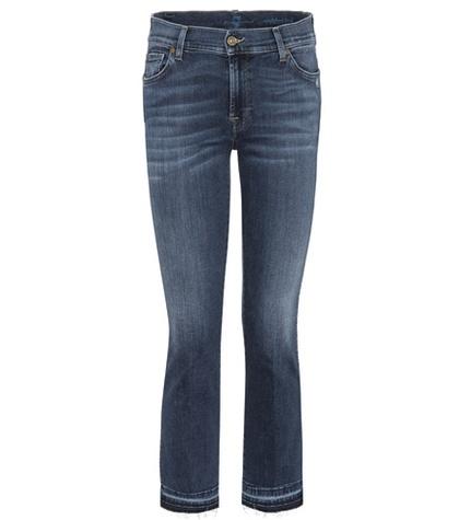 7 For All Mankind The Ankle Flare Cropped Jeans
