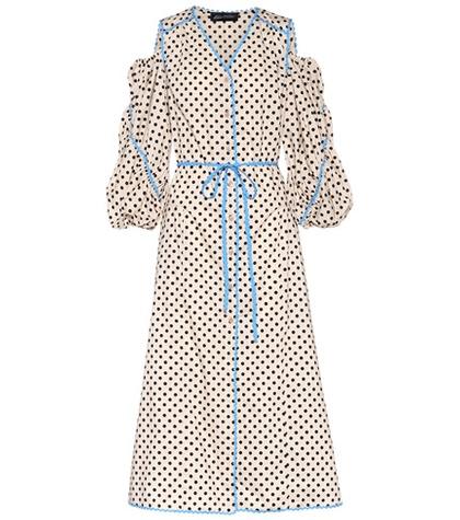 Tabitha Simmons Trimmed Cotton Dress