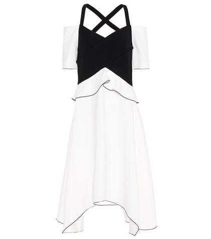 N21 Cold-shoulder Crêpe Dress