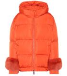 Moncler Effraie Fur-trimmed Down Jacket