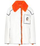 Prada Shearling-trimmed Leather Jacket