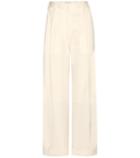 Isabel Marant Cropped Wide-leg Wool Trousers