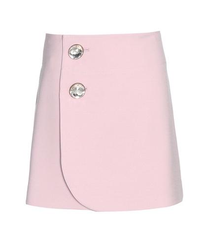 Roger Vivier Embellished Wool Skirt