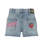 Gucci Appliquéd Denim Shorts