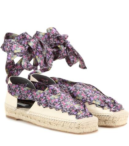 Acne Studios Lace-up Canvas Espadrilles