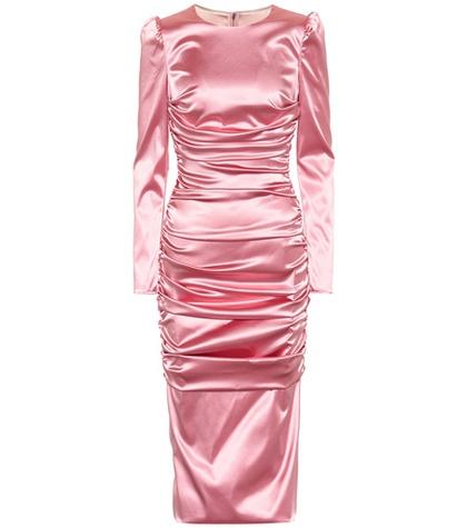 Dolce & Gabbana Stretch-satin Midi Dress