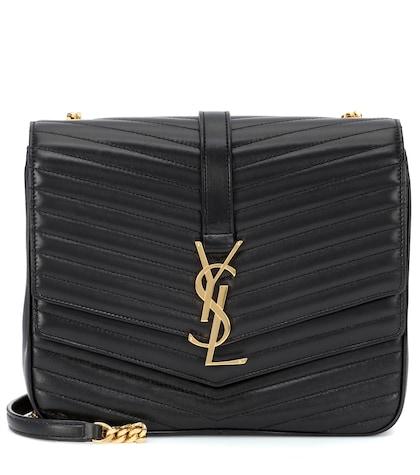 Velvet Sulpice Medium Leather Shoulder Bag