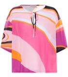 Emilio Pucci Beach Printed Cotton-blend T-shirt
