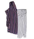 Monse Striped Silk Skirt