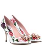 Dolce & Gabbana Floral-printed Patent Leather Pumps