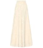 Christopher Kane Queen Of Orchids Wide Leg Pants