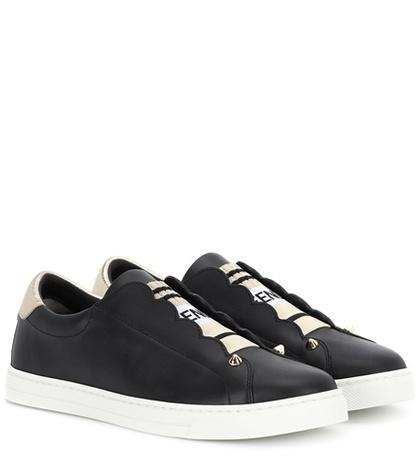 Salvatore Ferragamo Leather Slip-on Sneakers