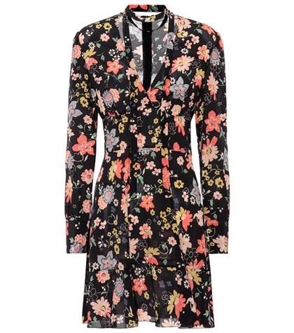 Chlo Printed Silk Mini Dress