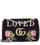 Gucci Gg Marmont Medium Velvet Shoulder Bag