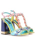 7 For All Mankind Embellished Leather Sandals
