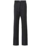 Balenciaga Striped Wool And Cashmere Pants
