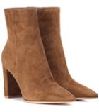 Gianvito Rossi Piper 85 Suede Ankle Boots