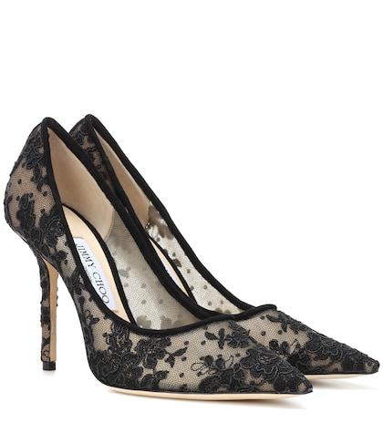 Jimmy Choo Love 100 Lace Pumps
