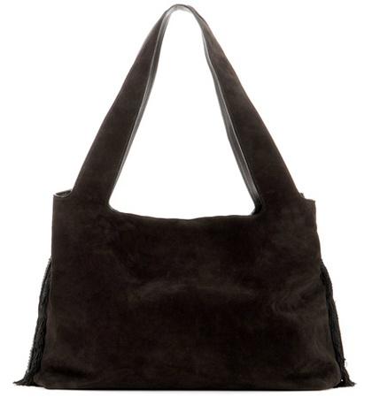 The Row Duplex Suede Shoulder Bag