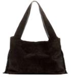 The Row Duplex Suede Shoulder Bag