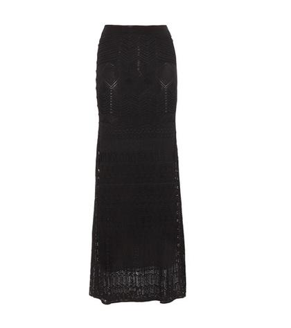 Tomas Maier Floor-length Crochet-knit Skirt