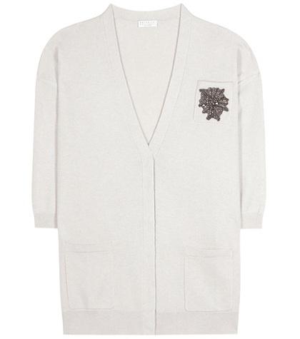 Brunello Cucinelli Embellished Cashmere Cardigan