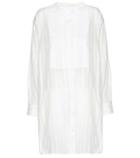 Saint Laurent Striped Cotton Tunic Dress