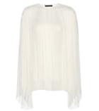 The Row Pel Pleated Silk Top