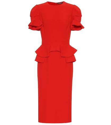 Alexander Mcqueen Silk-blend Midi Dress