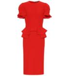 Alexander Mcqueen Silk-blend Midi Dress